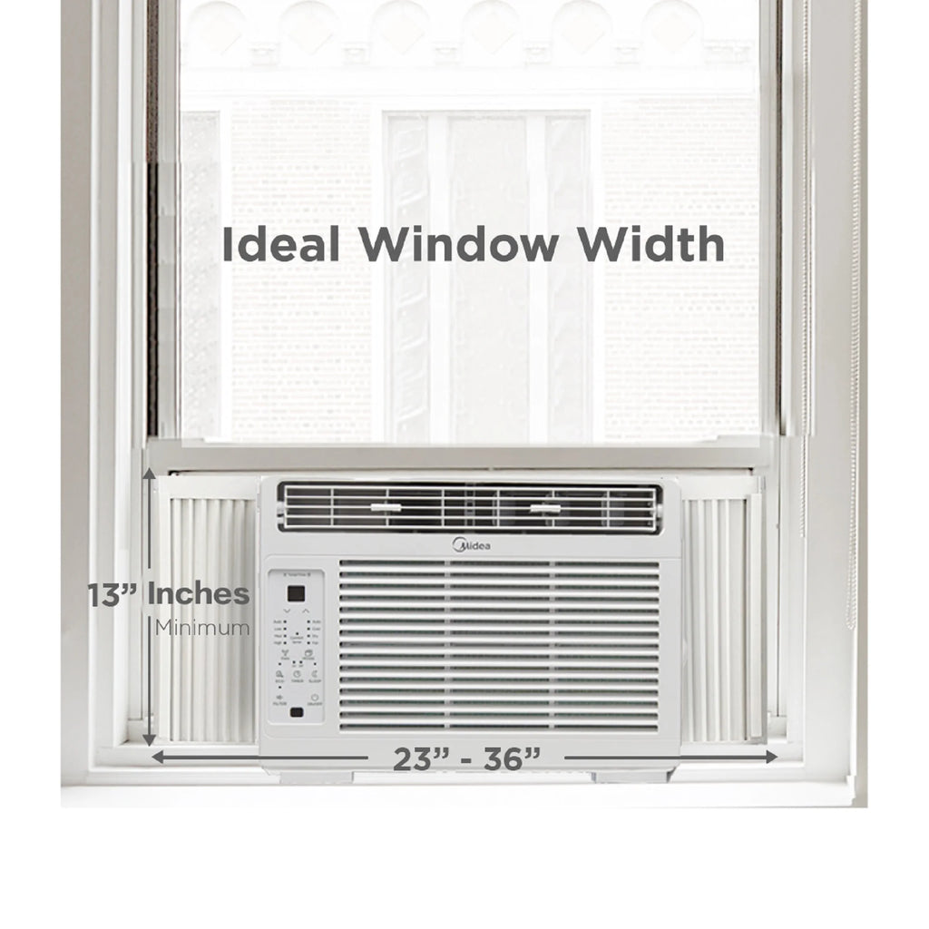 Midea 5, 000 BTU Window Air Conditioner, 150 Sq. Ft., White, New