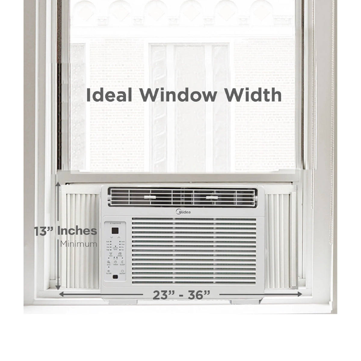 Midea 5, 000 BTU Window Air Conditioner, 150 Sq. Ft., White, New