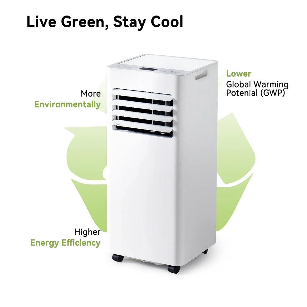 Bapipro 10, 000 BTU Smart Portable AC - WiFi/Remote, 4 - in - 1 for 300 Sq.ft, 24H Timer, Window Kit, 55db, ETL Certified