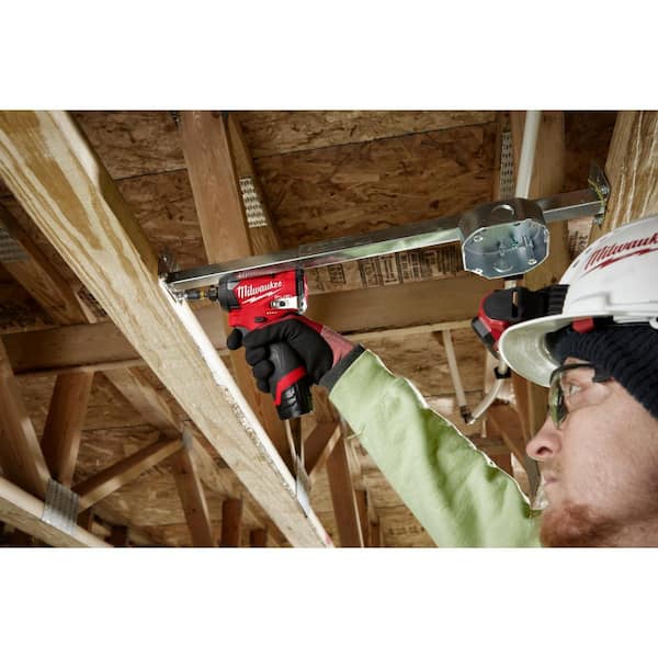 M12 FUEL 12-Volt Li-Ion Brushless Cordless Hammer Drill/Impact Driver/Impact Wrench/Ratchet Combo Kit (5-Tool)