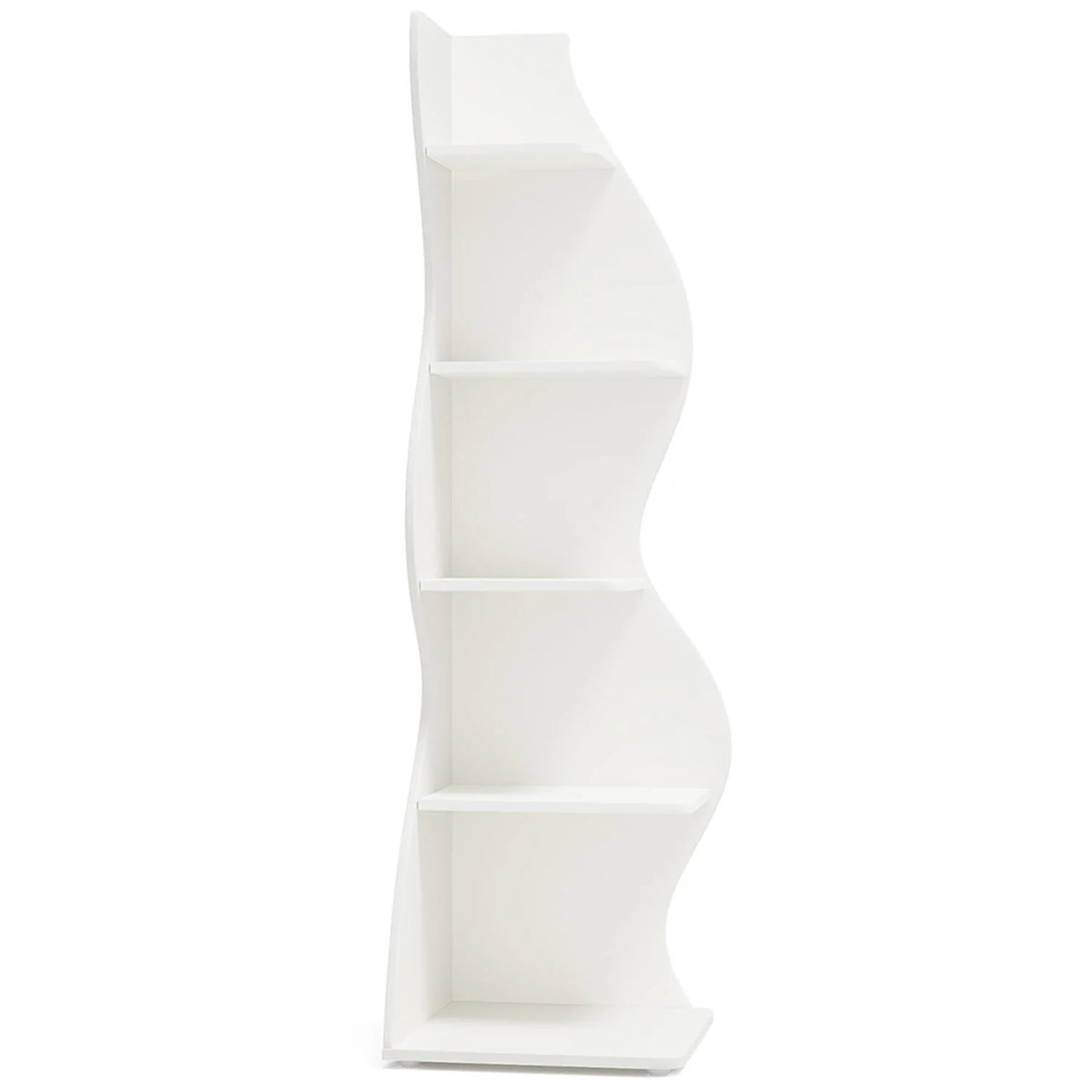 Finihen 5 - Tier Corner Bookcase, Wood Bookshelf Storage Organizer, 70" Tall Display Standing Shelf Unit for Bedroom, Living Room, Green