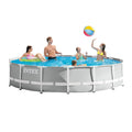 Intex 15 Foot x 42 inch Prism Frame Above Ground Swimming Pool Set with Filter