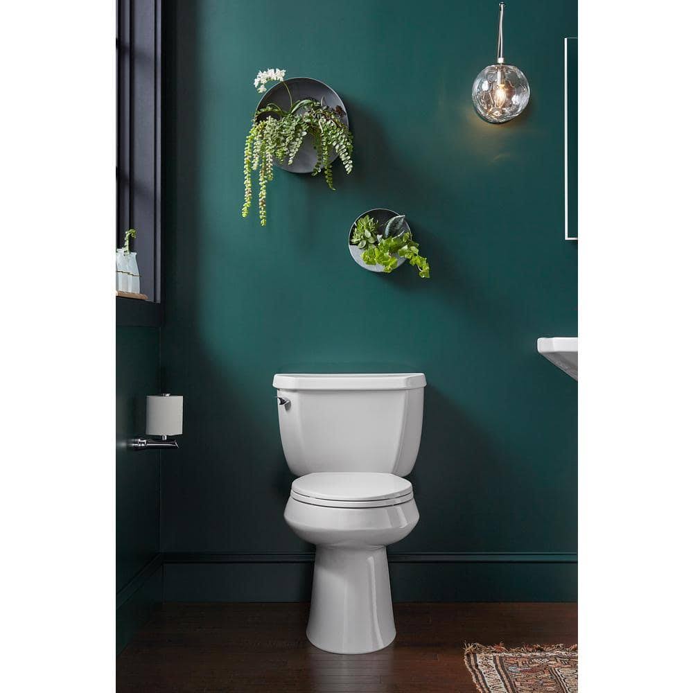 Kohler Wellworth Elongated Closed Front Toilet Seat in White (2-Pack)