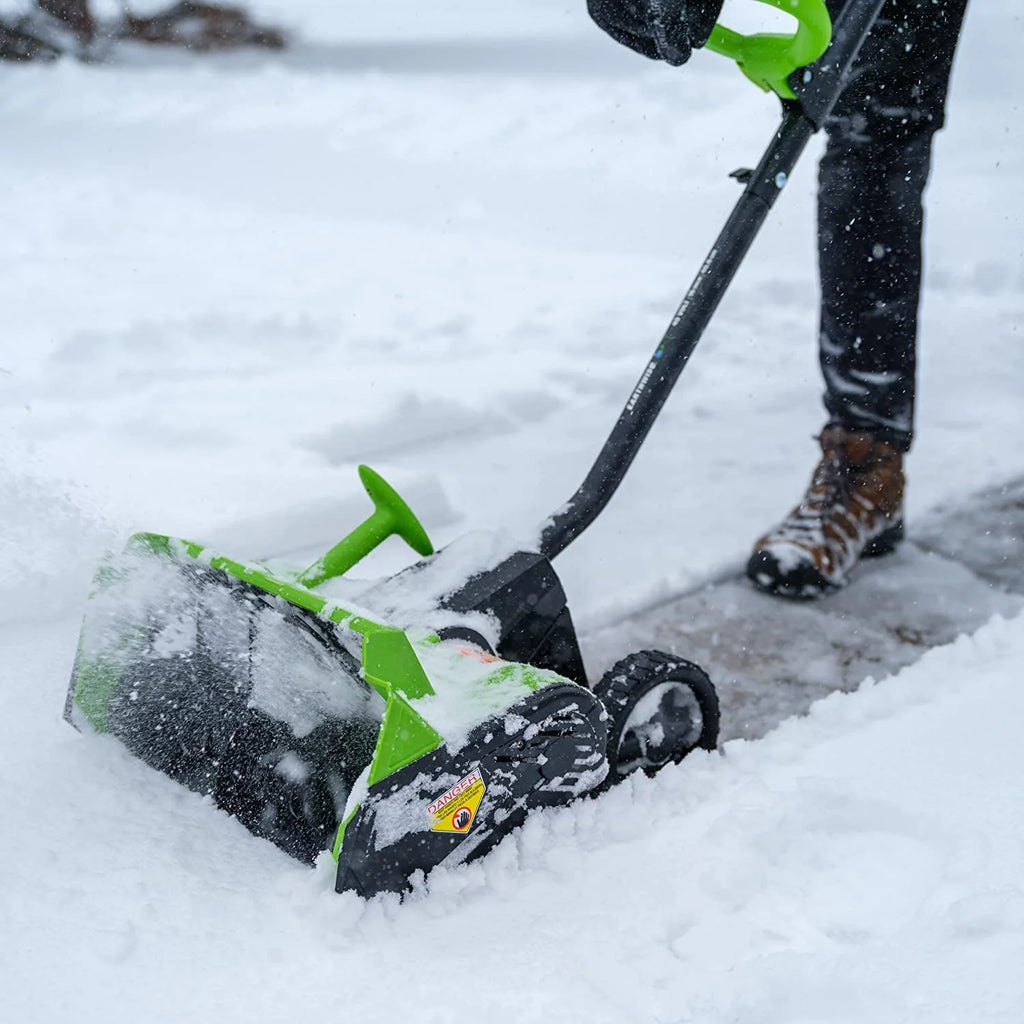 Earthwise SN74016 40V Lithium Battery Operated Ion Cordless 16" Snow Shovel with Brushless Motor