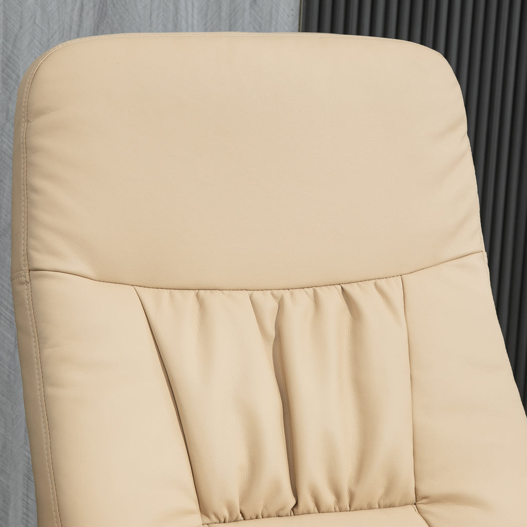 HOMCOM Relaxsessel mit Fußstütze, Relaxsessel mit Sitzdrehung 360° und verstellbarer Rückenlehne