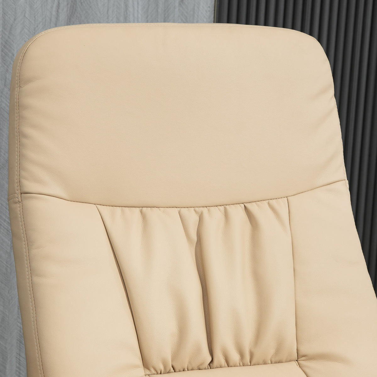 HOMCOM Relaxsessel mit Fußstütze, Relaxsessel mit Sitzdrehung 360° und verstellbarer Rückenlehne