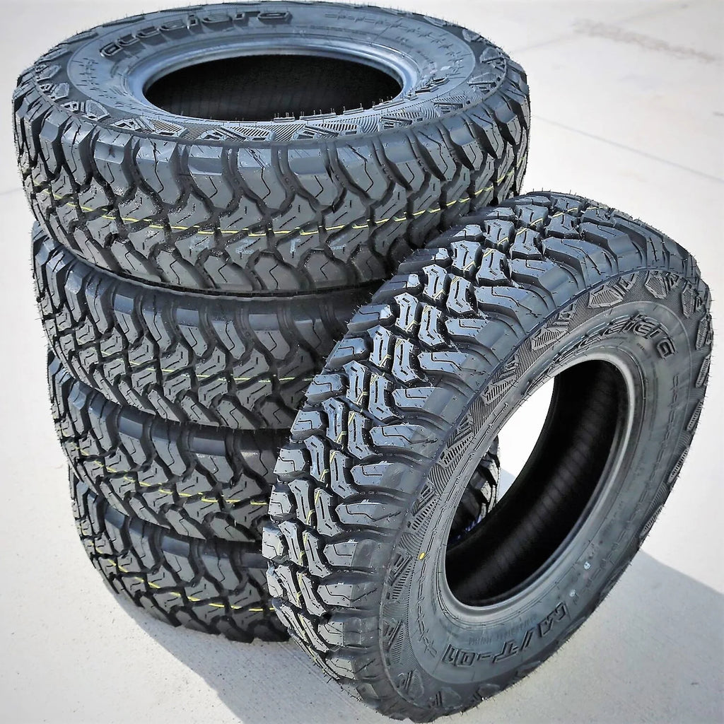 Pair of 2 (TWO) Accelera M/T - 01 LT 235/85R16 Load E (10 Ply) MT M/T Mud Tires