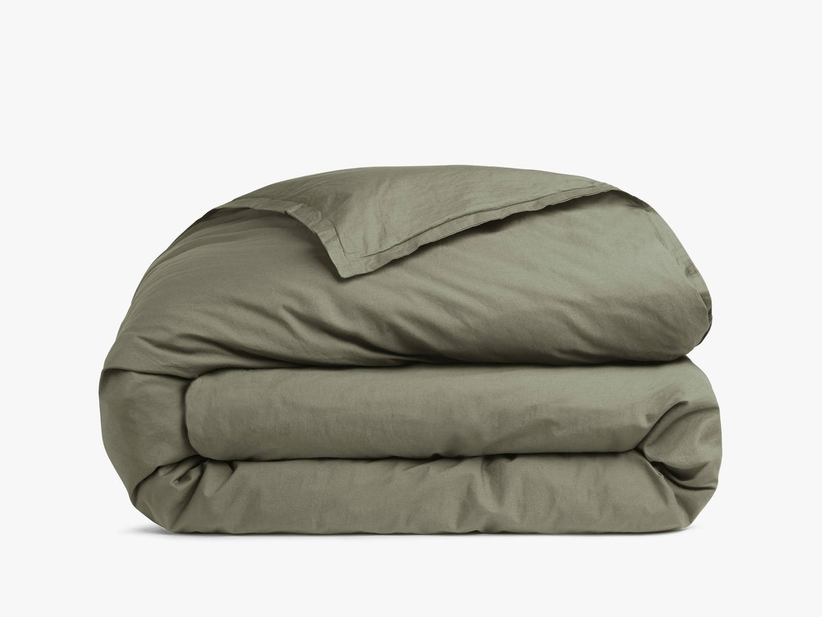 Parachute Percale Duvet Cover - Moss