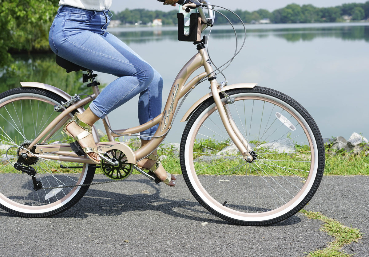 26 in. Bayside Women's Cruiser Bike. Rose Gold