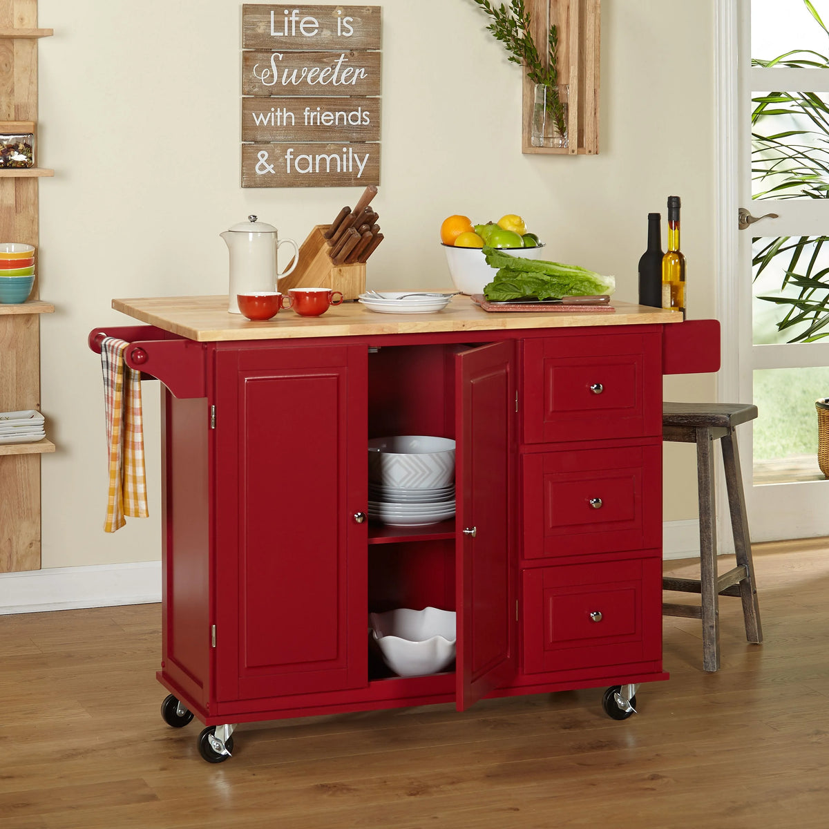 Thatcher Kitchen Cart, Grey