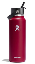 Hydro Flask Stainless Steel Wide Mouth Water Bottle with Flex Straw Lid and Double-Wall Vacuum Insulation