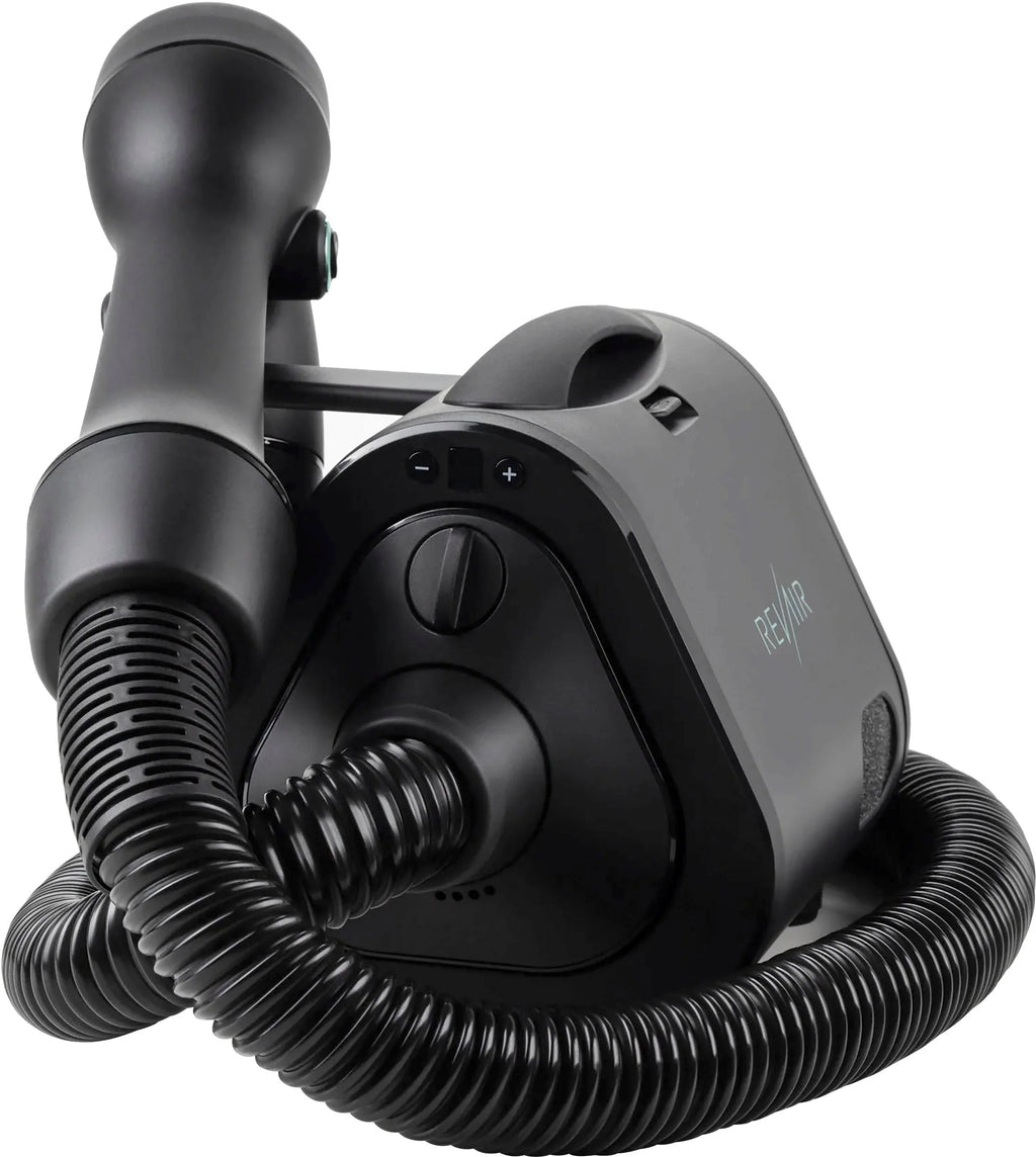 Reverse-Air Hair Dryer with Hair Clips C Black