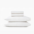 Under The Canopy Organic Flannel Sheet Set - Oatmeal Stripe Oatmeal Stripe / Queen