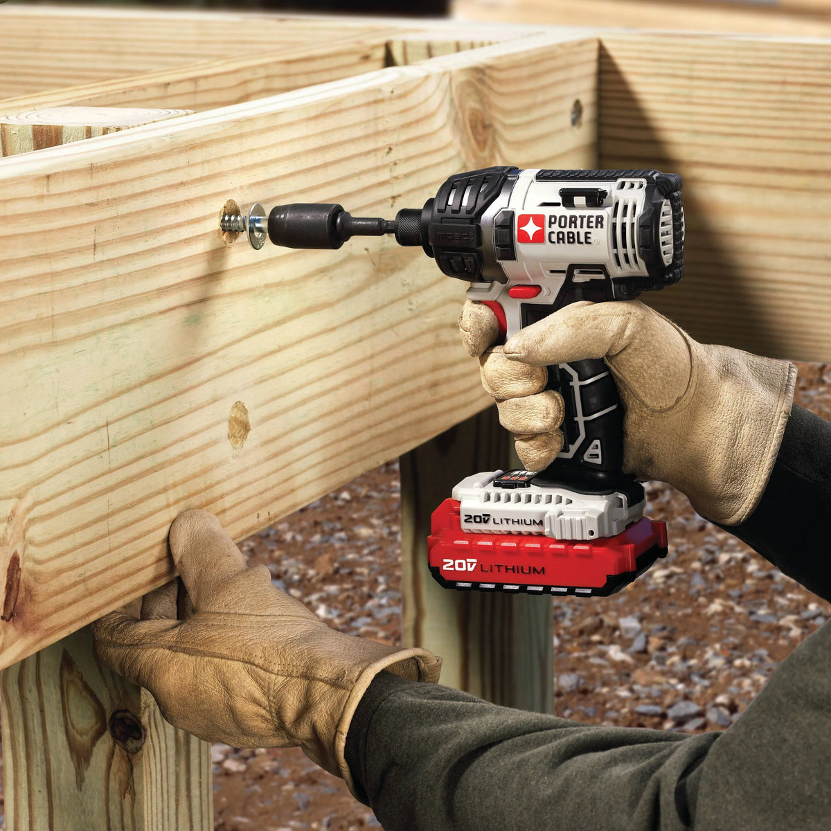 PORTER CABLE 20 - Volt Max Lithium - Ion Cordless Drill & Impact Driver Combo Kit, PCCK602L2