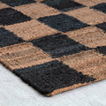 Madalene Checkerboard Tobacco and Charcoal Rug Birch Lane Rug Size: Runner 2'6" x 8'