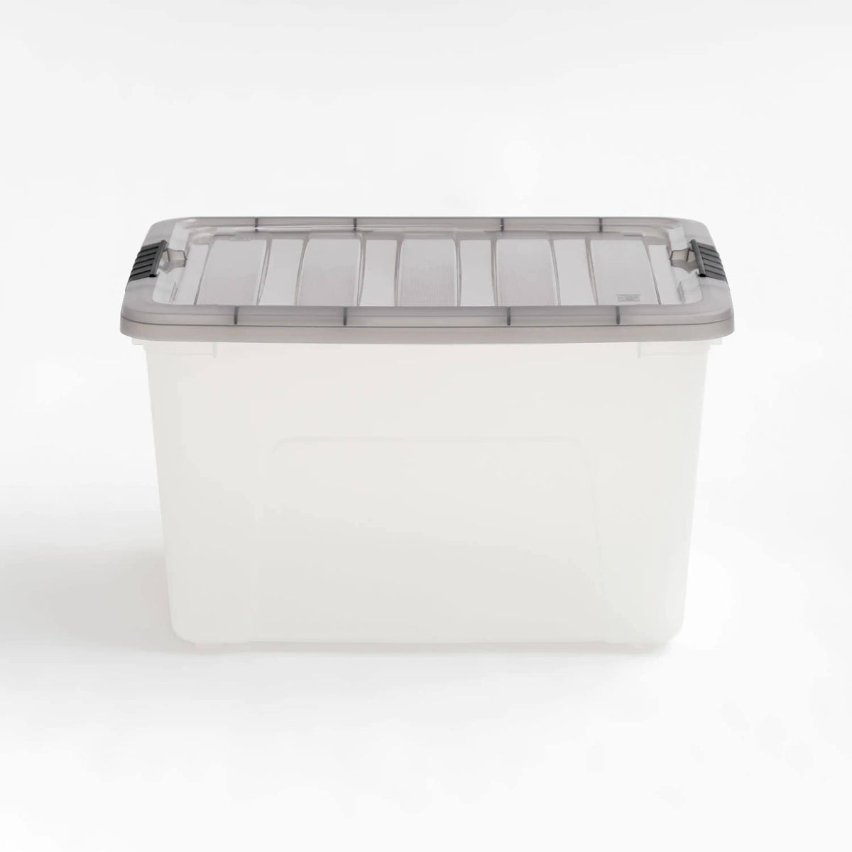 Iris USA, 40 Quart Stack & Pull Clear Plastic Storage Box, Gray
