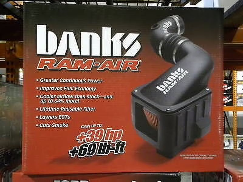 Banks Power 06 - 07 Chevy 6.6 L LLY/LBZ Ram - Air Intake System - Dry Filter Fits Select: 2006 - 2007 CHEVROLET SILVERADO, 2006 - 2007 GMC SIERRA