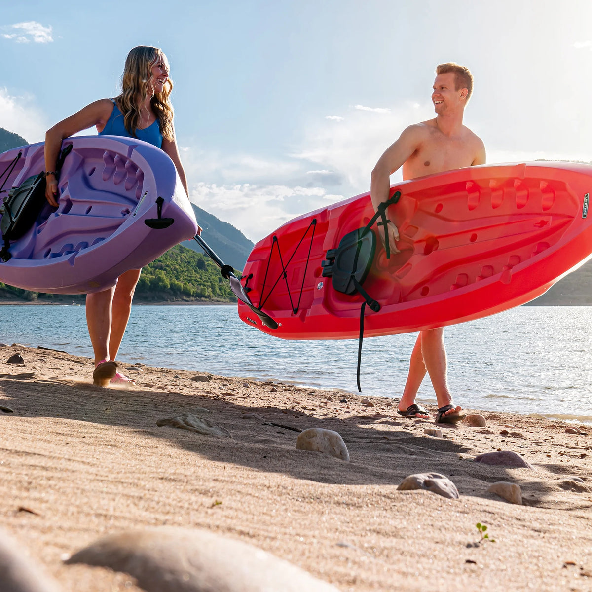 Lifetime Daylite 8 Ft Sit - on - Top Kayak, Red (90775)