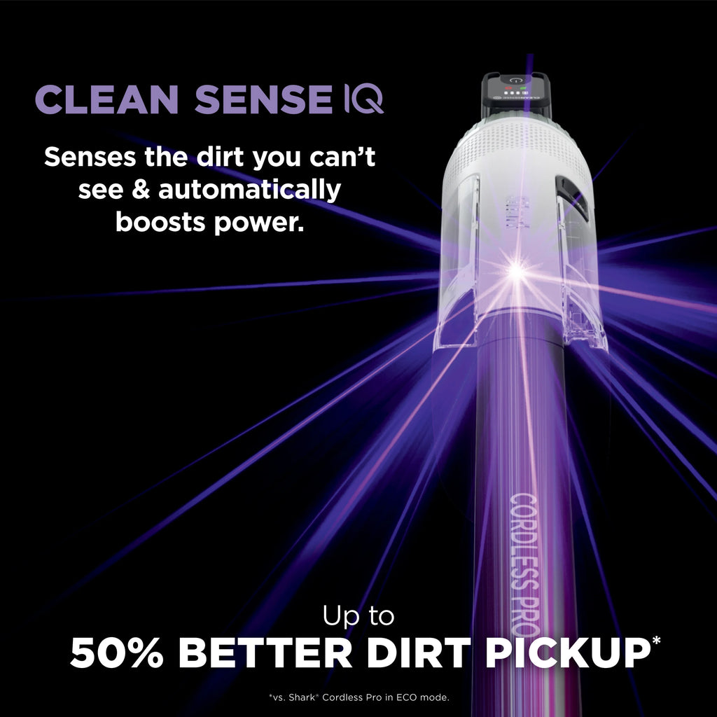 Shark Cordless Pro Stick Vacuum Cleaner, Clean Sense IQ Technology, Odor Neutralizer, Powerfins+ Brushroll