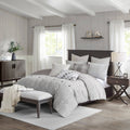 Madison Park Signature Essence Cotton Clip Jacquard Comforter Set - Queen