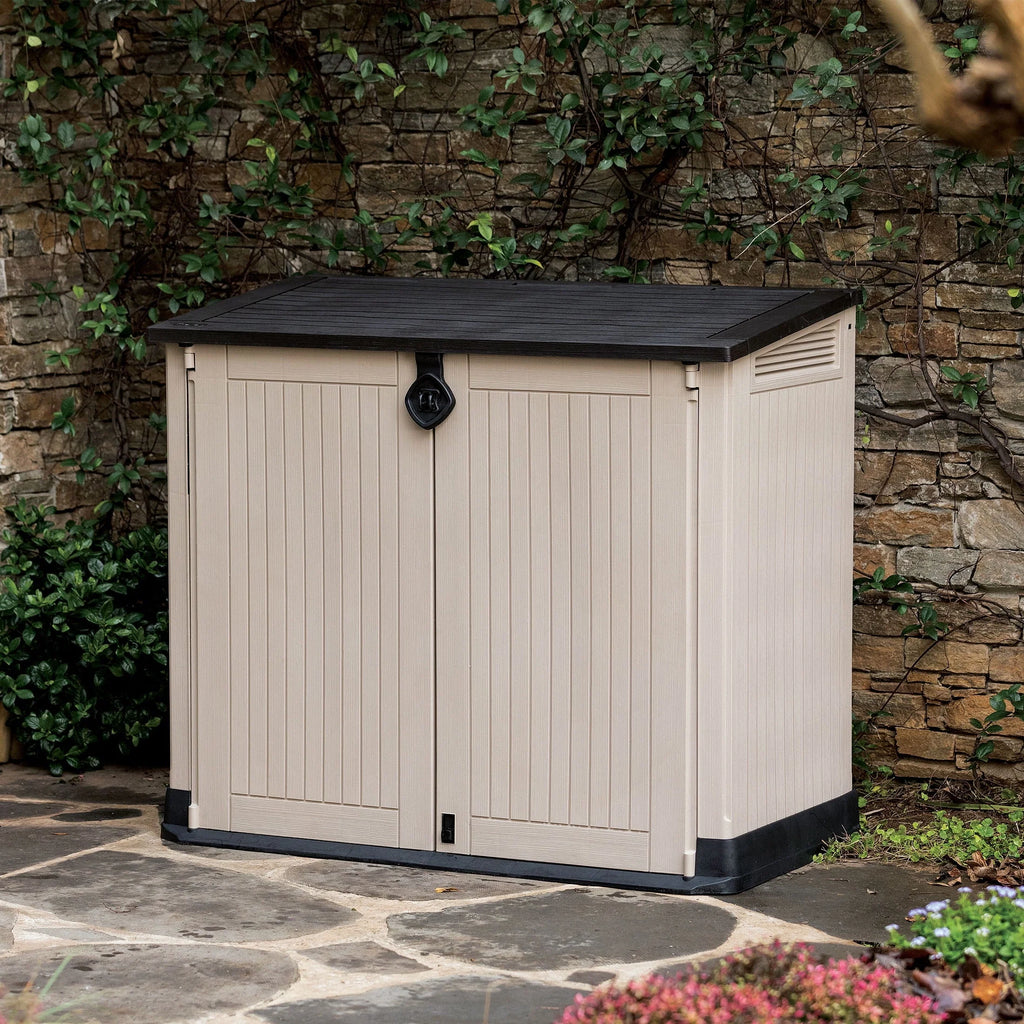 Keter Store - It - Out Midi 30 - cu ft All - Weather Resin Storage Shed, Beige