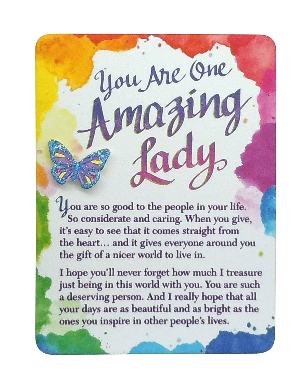 Blue Mountain Arts You Are One Amazing Lady Miniature Easel Print with Magnet