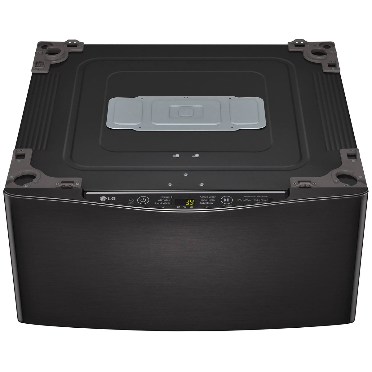 LG Sidekick 1.0 Cu ft Pedestal Washer - Black Steel