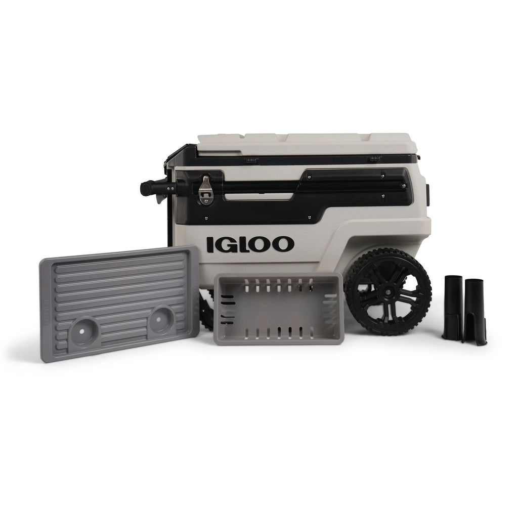 Igloo 70 QT Trailmate Journey Rolling Cooler, Carbonite Gray