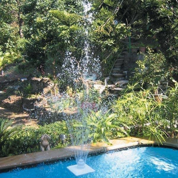 Ocean Blue Grecian 3-Tier Floating Swimming Pool Fountain