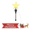 Mr. Christmas Mr. Christmas Santa's Sleigh Animated Tree Topper, Red