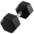 HOMCOM Kurzhantel, 17,5 kg Hantel, Hantel, Gewicht, Anti-Rutsch-Griff, Schwarz + Silber