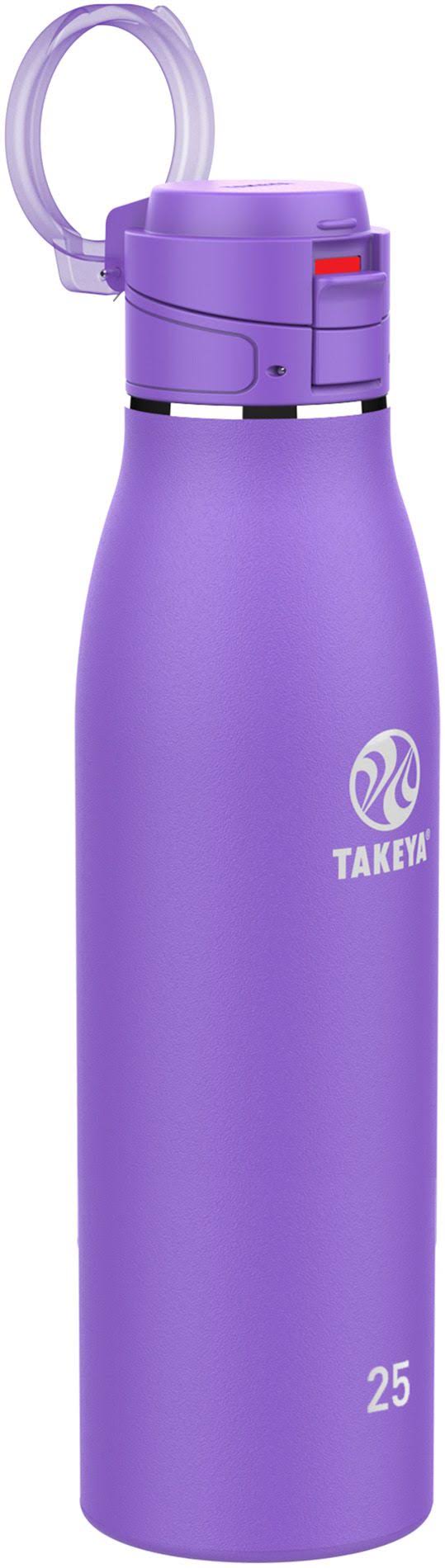 Takeya Traveler Insulated Leak-Proof Mug with FlipLock Lid, Nitro Purple