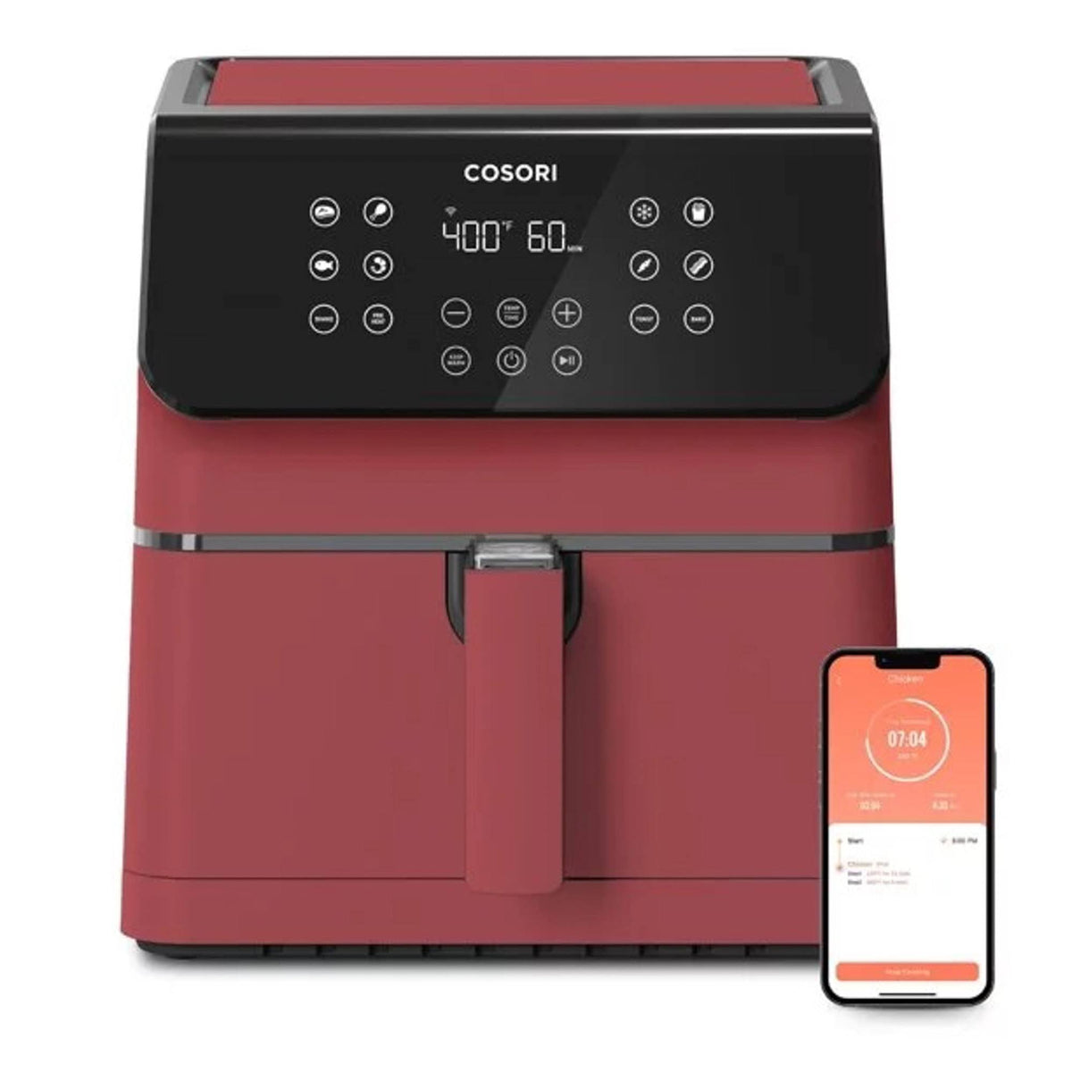 Cosori Pro II 5.8-Quart Smart Air Fryer - Red
