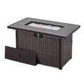 Nuu Garden Outdoor 43 in. 50,000 BTU Propane Gas Fire Pit Table with Cover, AF115C