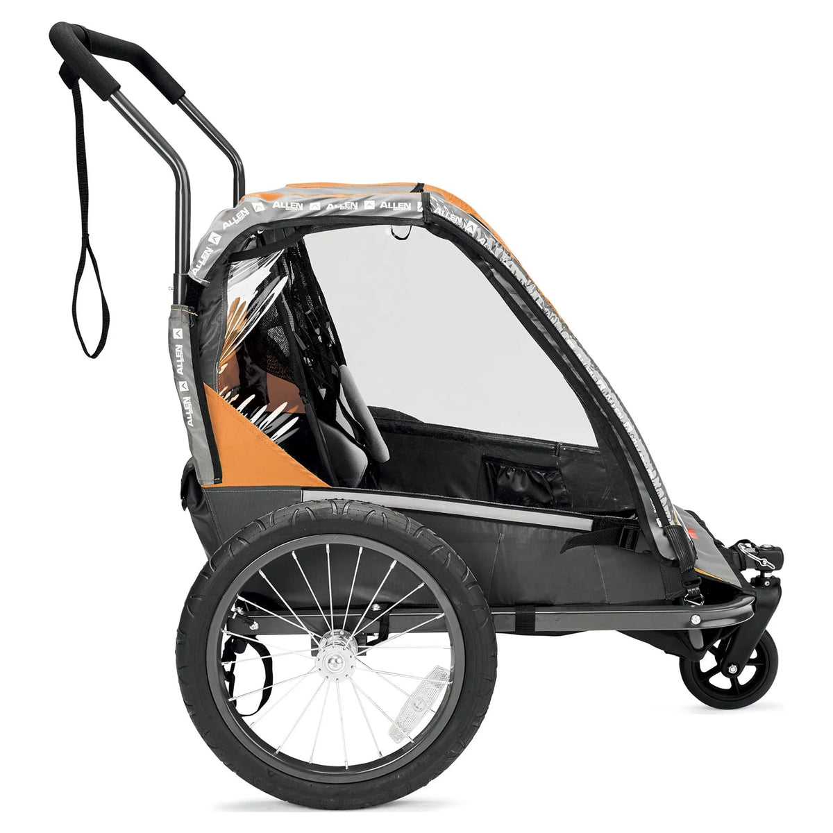 Allen Sports Deluxe 2 - Child Bicycle Trailer & Stroller, Model AS2, Green