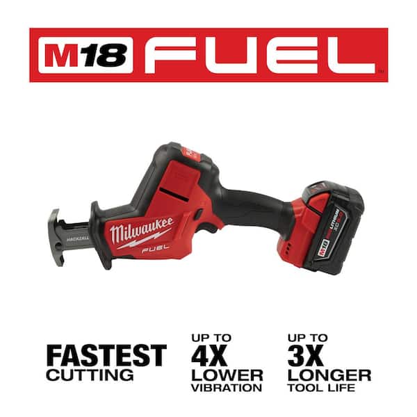 M18 FUEL 18V Lithium-Ion Brushless Cordless HACKZALL Reciprocating Saw Kit W/M18 Drywall Screw Gun