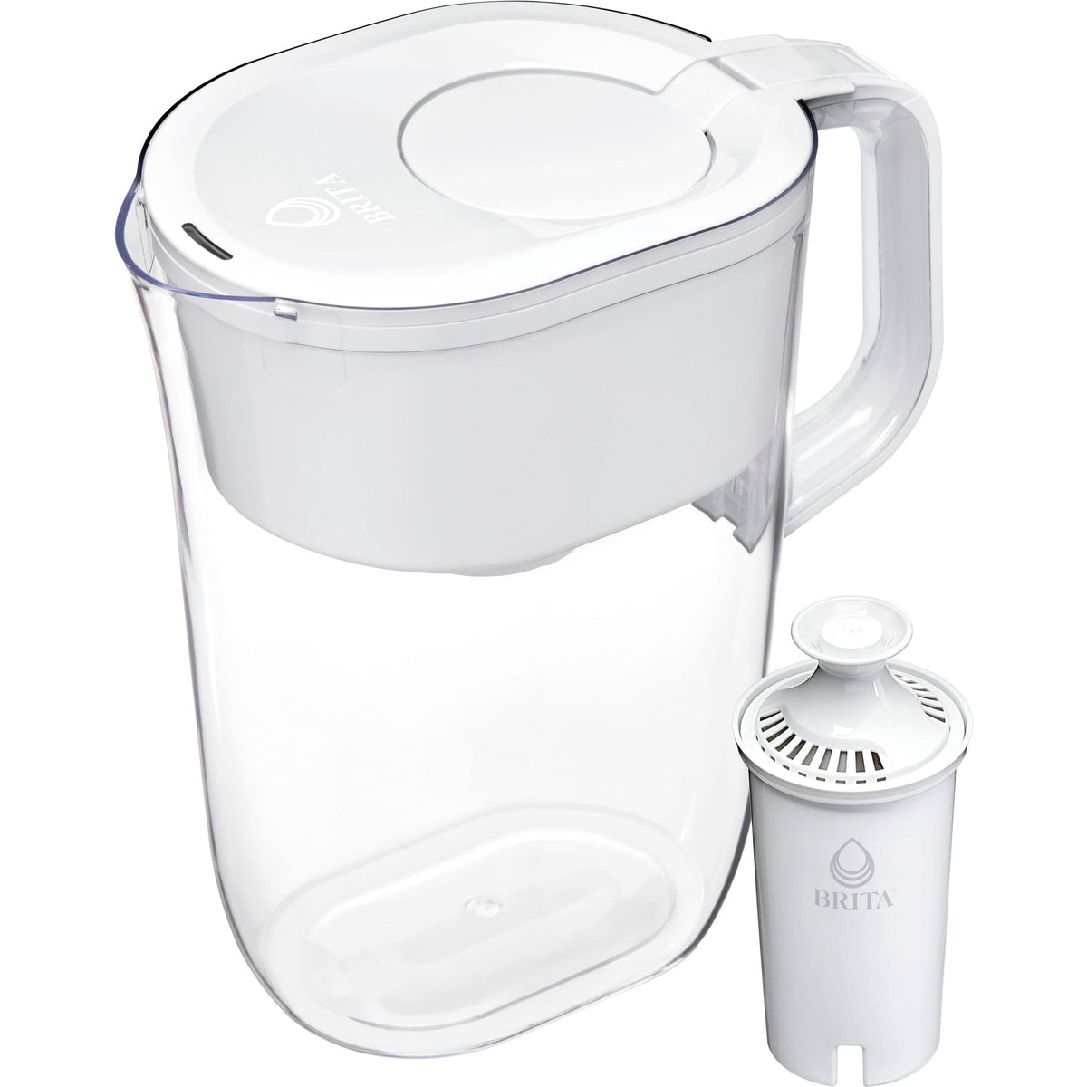Brita Large White 10 Cup Water Filter Pitcher with Standard Filter