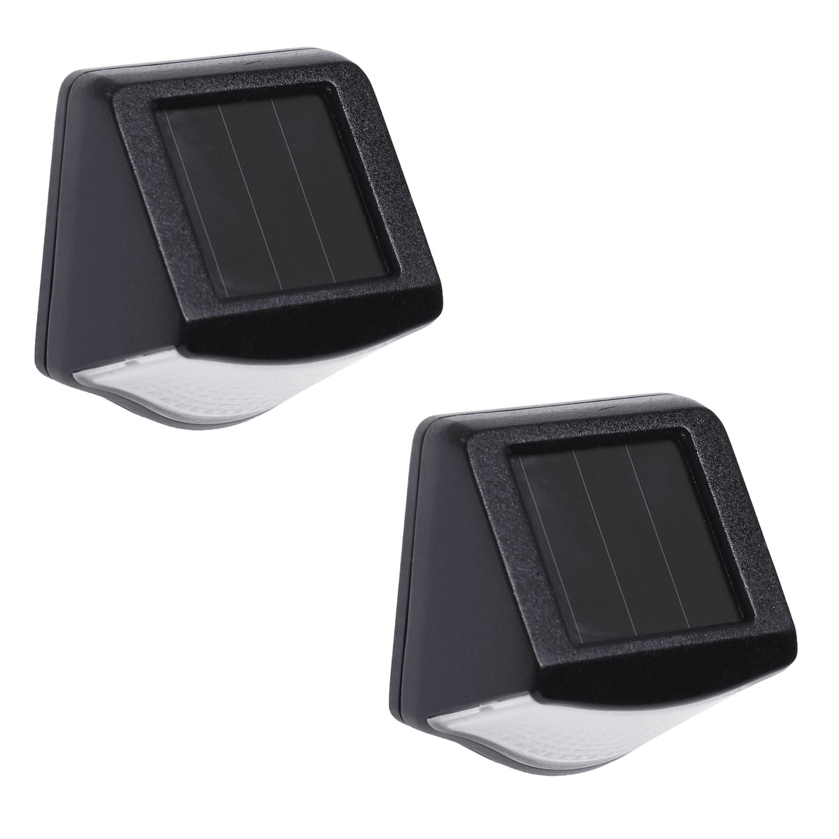 Mainstays 3 Lumens Solar Powered Black Mountable LED Step Light - 2 ct