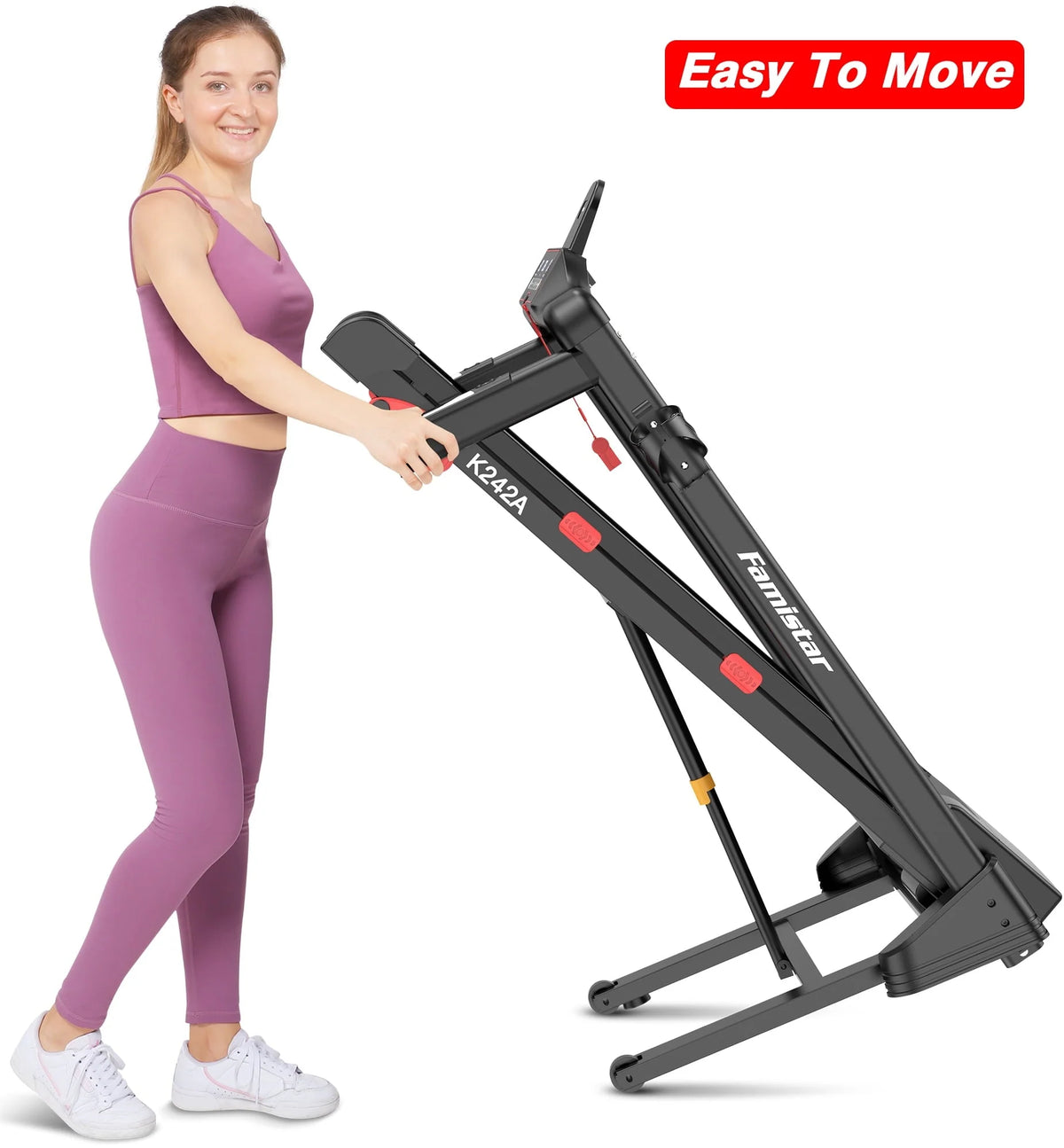Folding Treadmill Clearance for Home with Adjustable Incline, Smart APP, 8MPH Speed, 250 lb, Hifi Bluetooth Speakers, 15 Programs 3 Modes, 3.0HP Foldable Compact Treadmill Walking Running Machine
