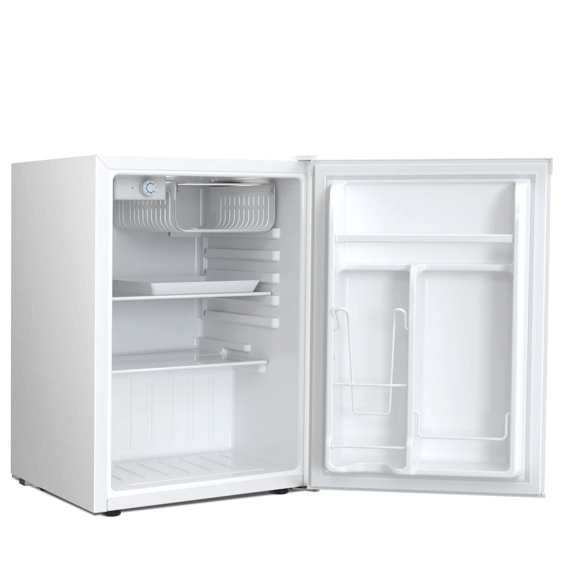 WAA 2.6 Cu.ft Mini Fridge with Freezer, Single Door Compact Refrigerator BLACK