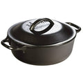Lodge 2 Quart Cast Iron Dutch Oven. Pre-Seasoned Pot with Lid for Cooking, Basting, or Baking, Size: 2 qt
