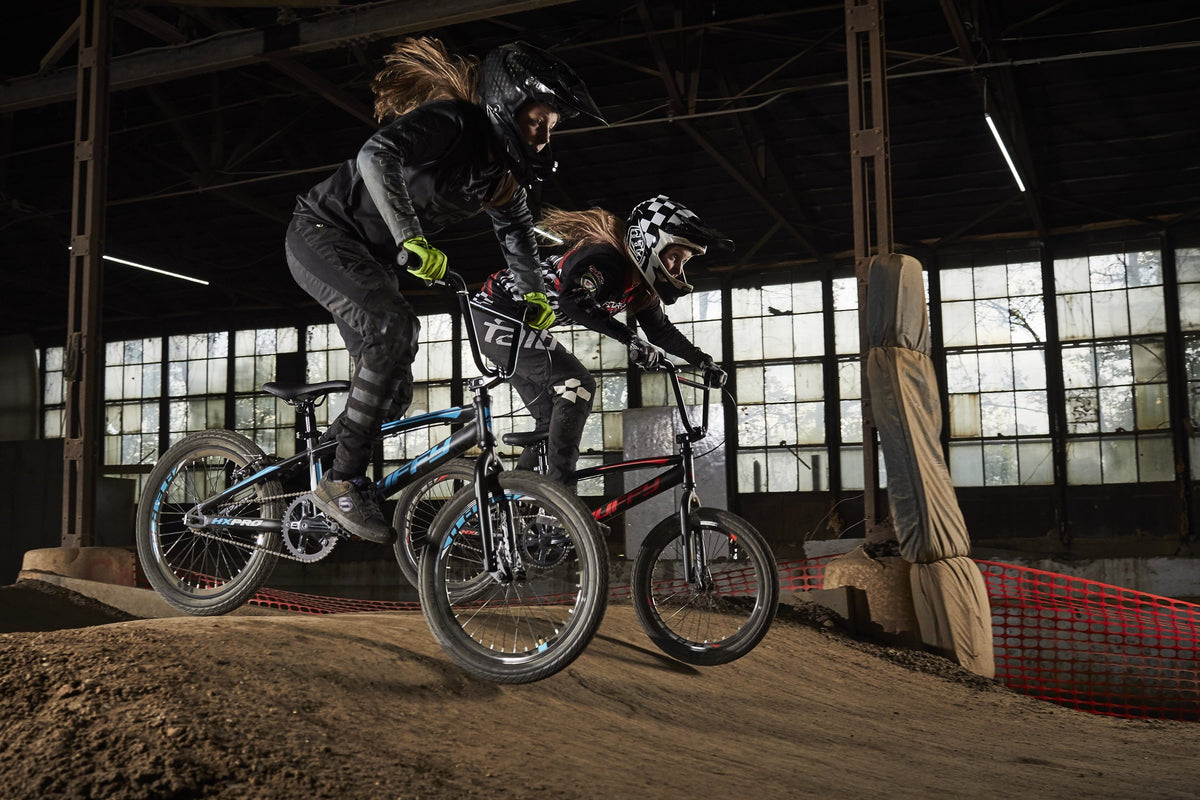 20-inch BMX Bikes HX-Pro Bike. Black with Teal. Aluminum Frame
