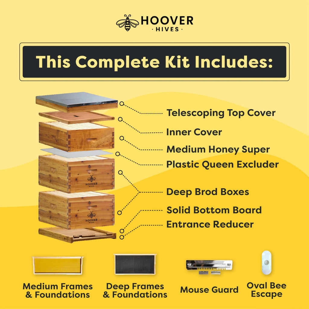 Hoover Hives Original Beeswax Coated Beehive Kit