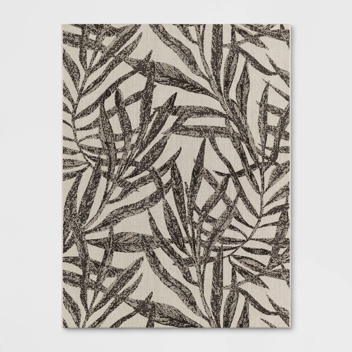 9' x 12' Palm Indoor/Outdoor Rug Natural/Black - Threshold