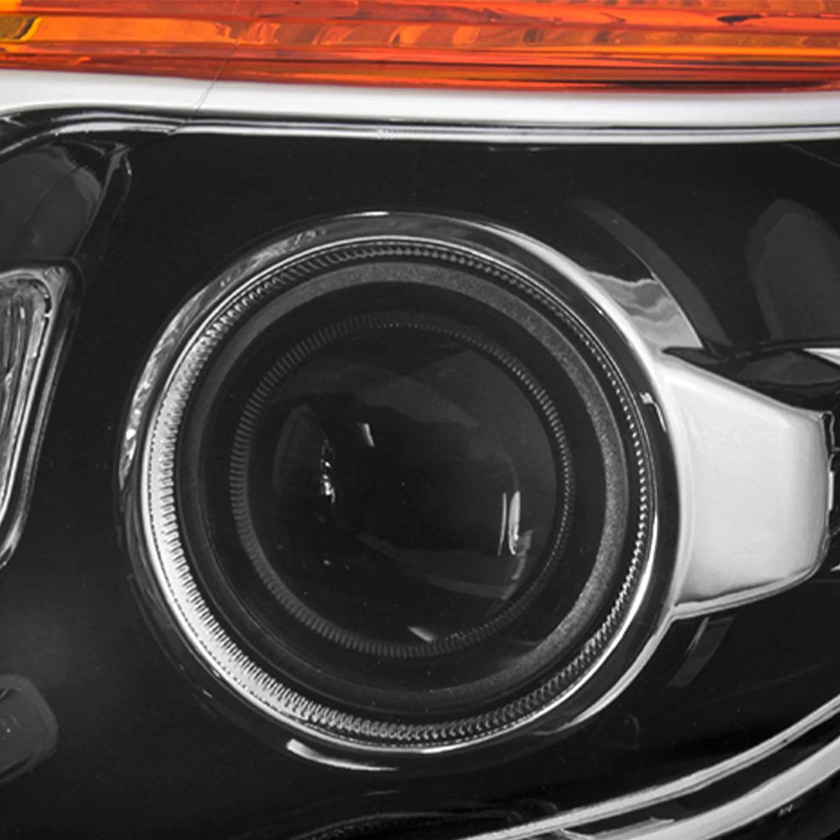 AKKON - for 2011 - 15 Ford Explorer Driver + Passenger Projector Headlight Assembly Chrome Housing Clear Lens Full Set