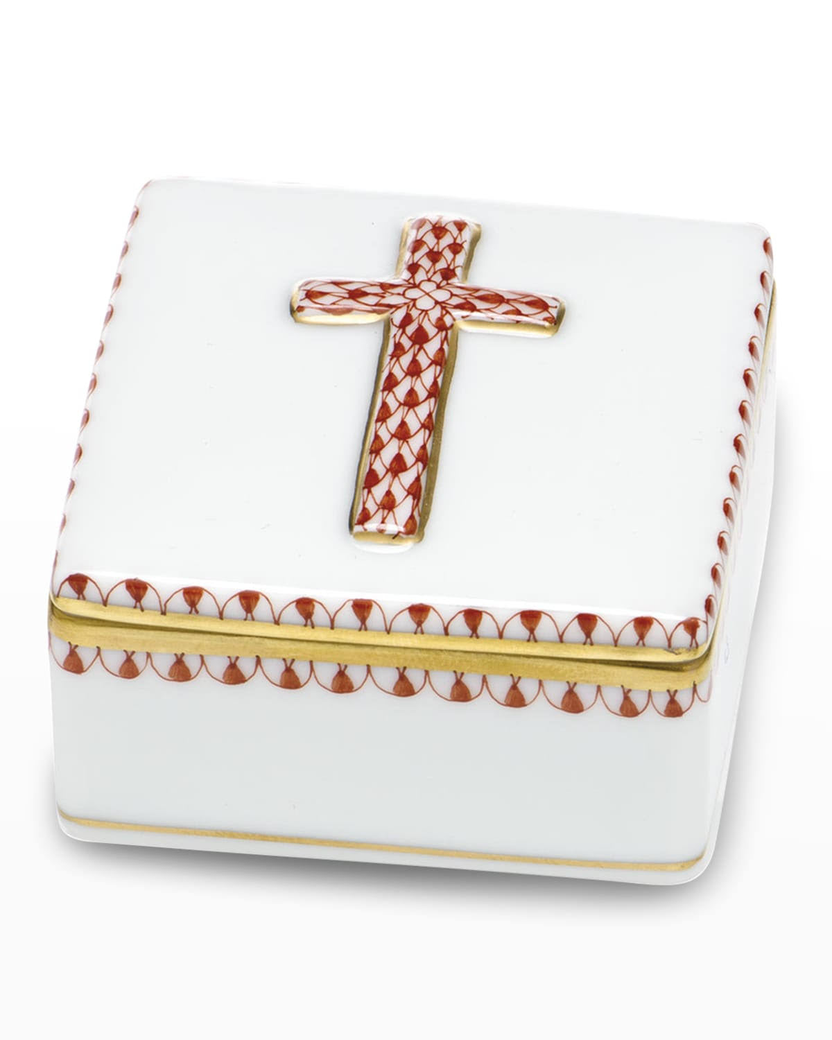 Herend Prayer Box Rust