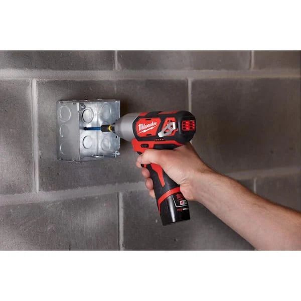 M12 12V Lithium - Ion Cordless Drill Driver/Impact Driver Combo Kit (2 - Tool) with Two Free M12 1.5ah Batteries