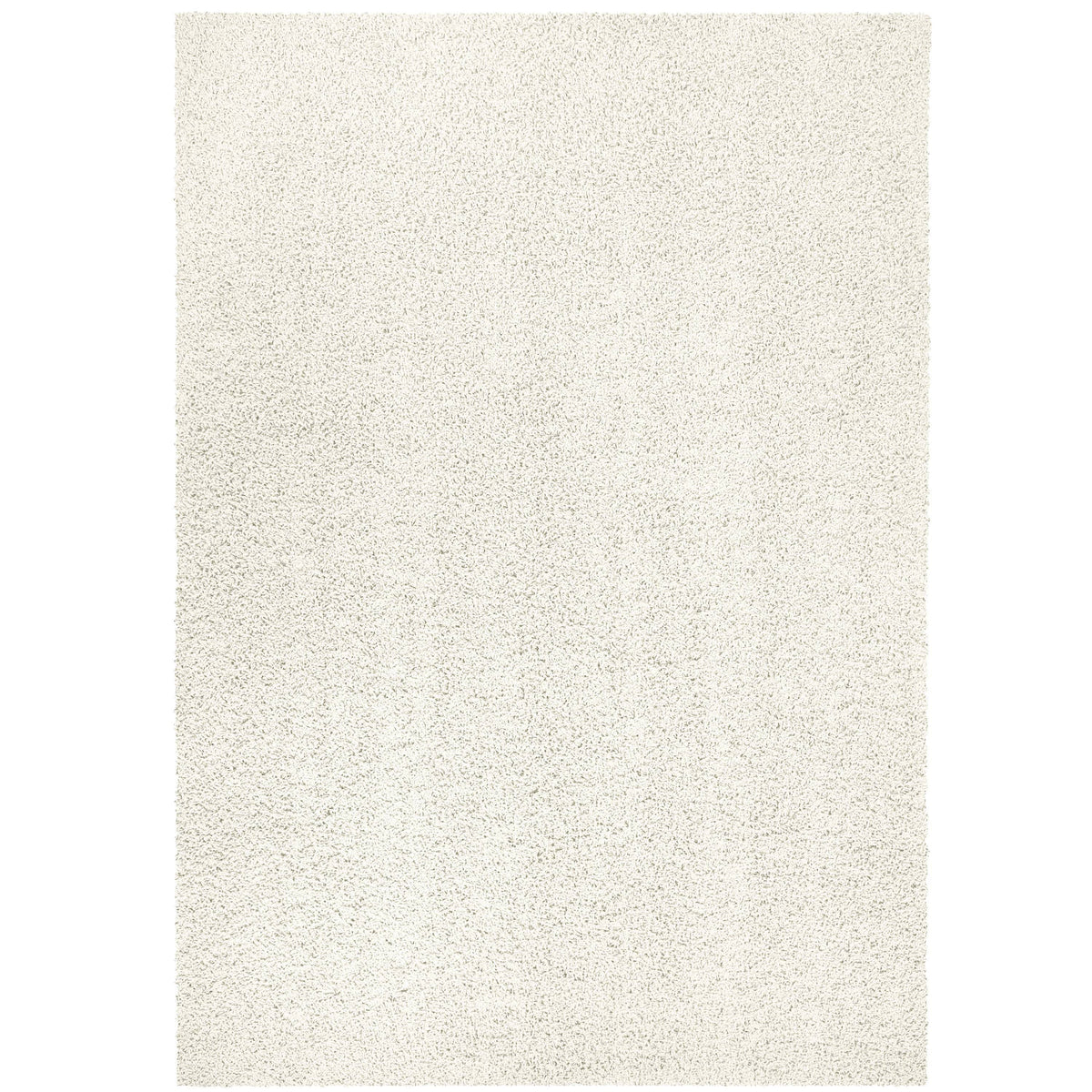 Mainstays Traditional Solid Ivory Shag Indoor Area Rug, 5' x 7'