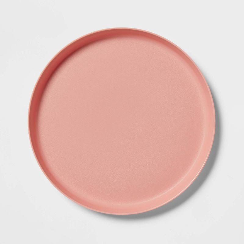 Pillowfort Kids' Plastic Dinner Plate - Coral Pink - 9.6 in