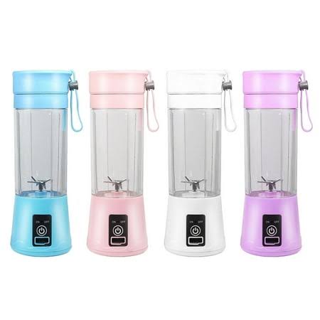Portable Blender Electric, Personal Size Juicer Cup for Smoothies and Shakes, with Six Blades, for Sports Travel and Outdoors, Purple